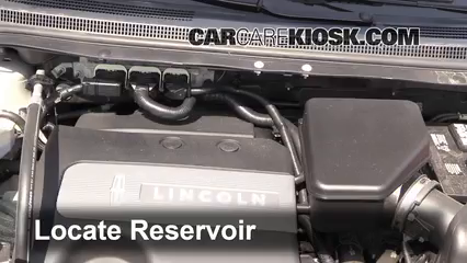 2011 Lincoln MKX 3.7L V6 Líquido limpiaparabrisas Agregar líquido